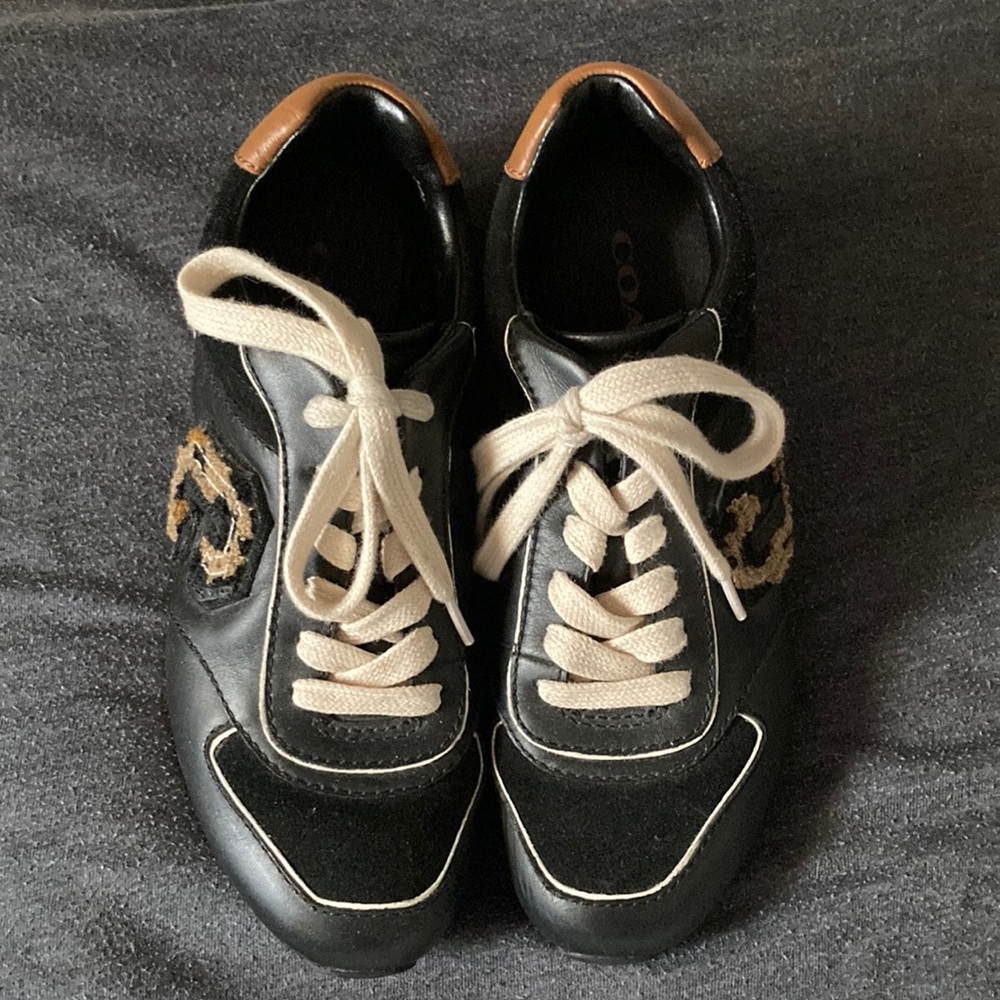 Coach "Rebecca Varsity" shoes. Size 5 a few scuffs and scrapes